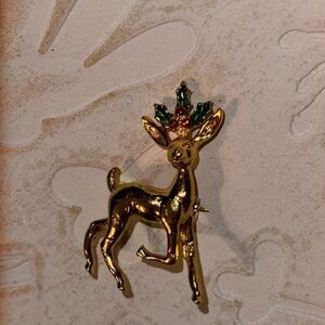 Vintage Gerry's reindeer pin